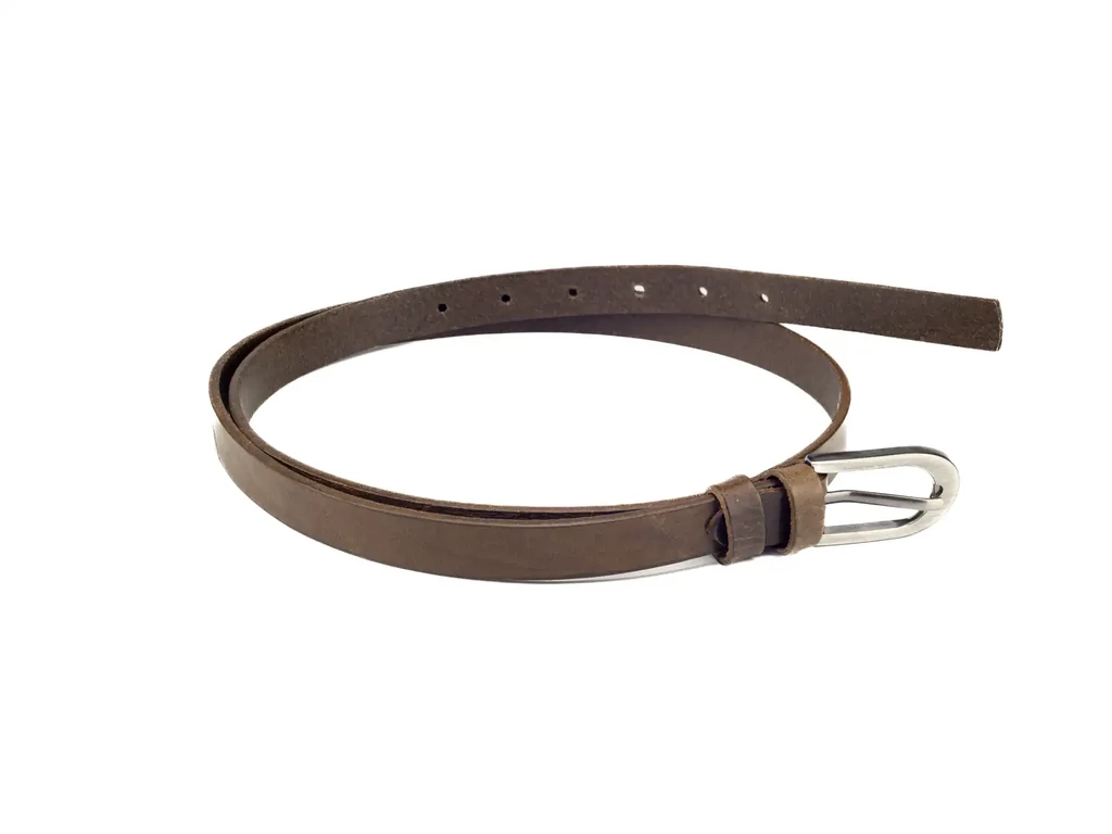 Keskeny női bőr öv - dohánybarna | D2003