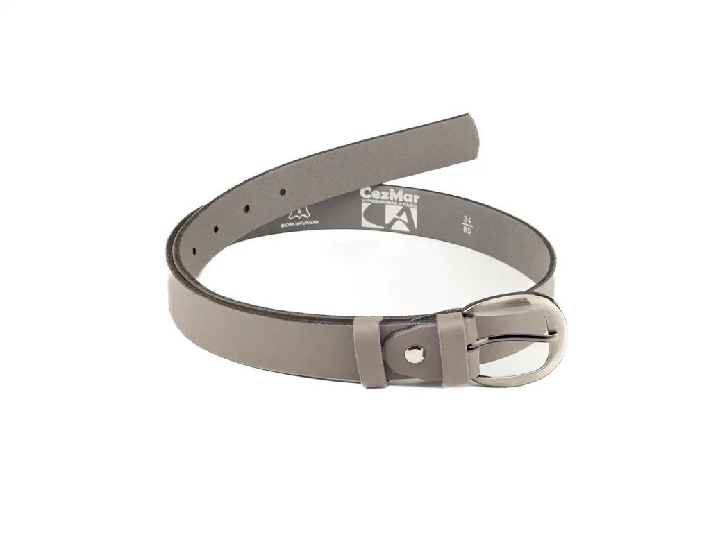 Bőr női derékszíj - szürke| D3001
