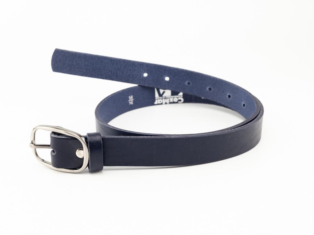 Női bőr derékszíj - navy kék | F3002