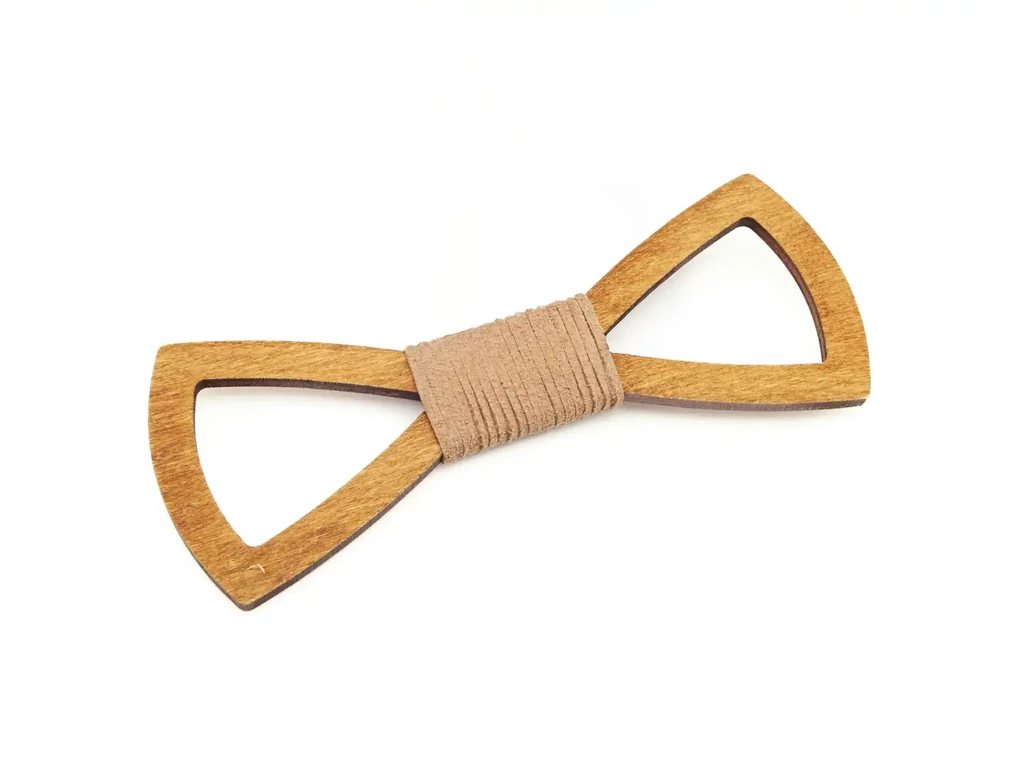 Fa csokornyakkendő - barna