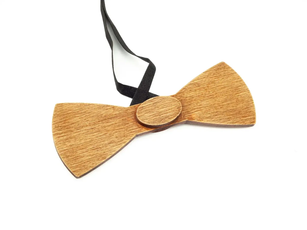 Fa csokornyakkendő - barna