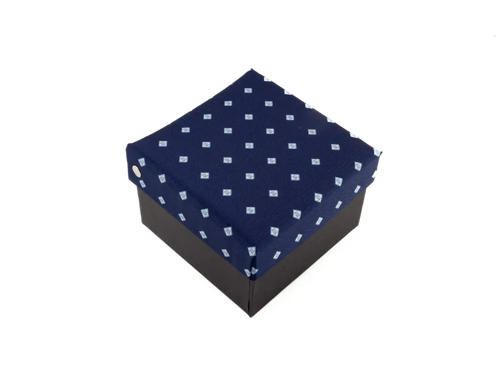 Mintás nyakkendő szett - kék