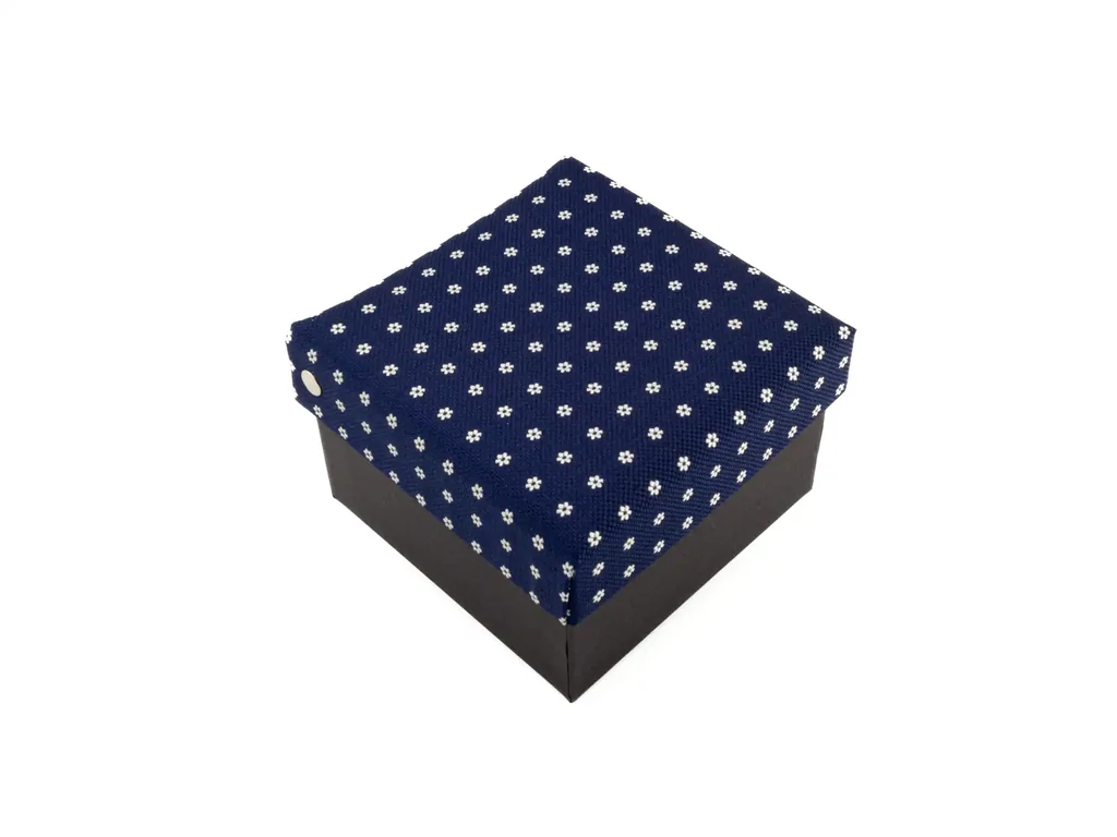 Mintás nyakkendő szett - kék