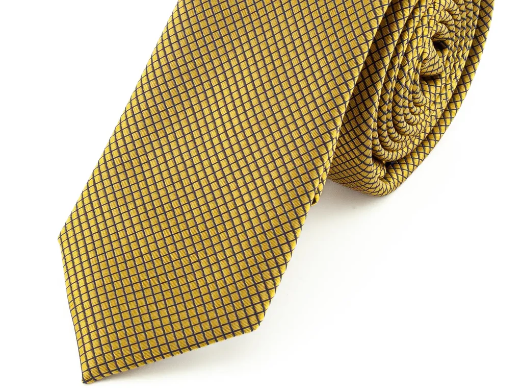 Férfi nyakkendő - slim gold