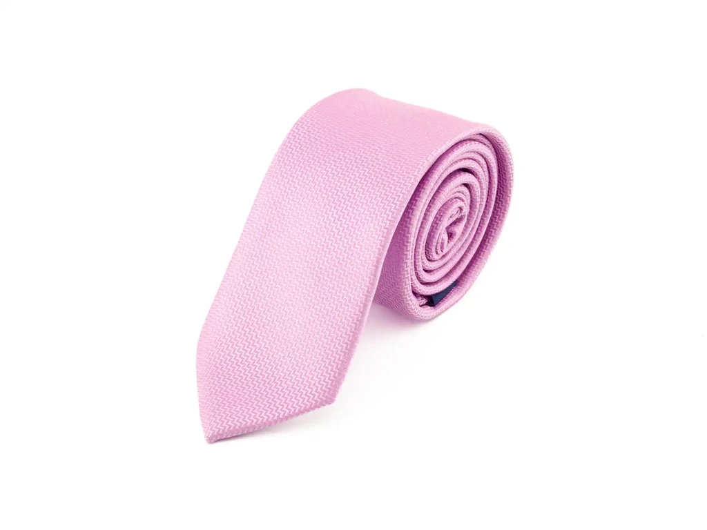 Férfi nyakkendő - slim rózsaszín