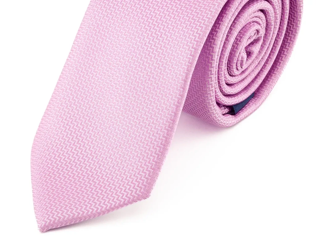Férfi nyakkendő - slim rózsaszín