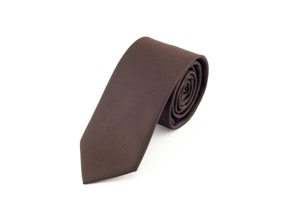 Férfi nyakkendő - texturált barna