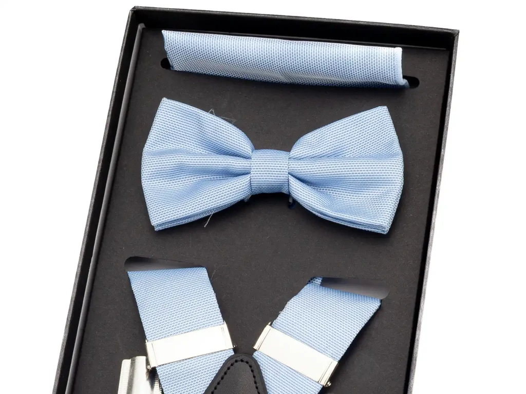 Férfi hózentróger szettben - világos kék