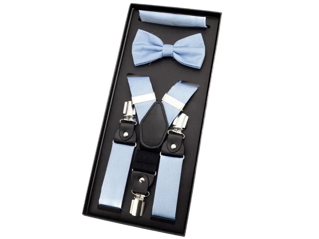 Férfi hózentróger szettben - világos kék