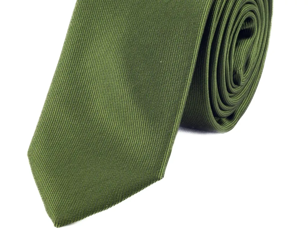 Férfi nyakkendő - mohazöld
