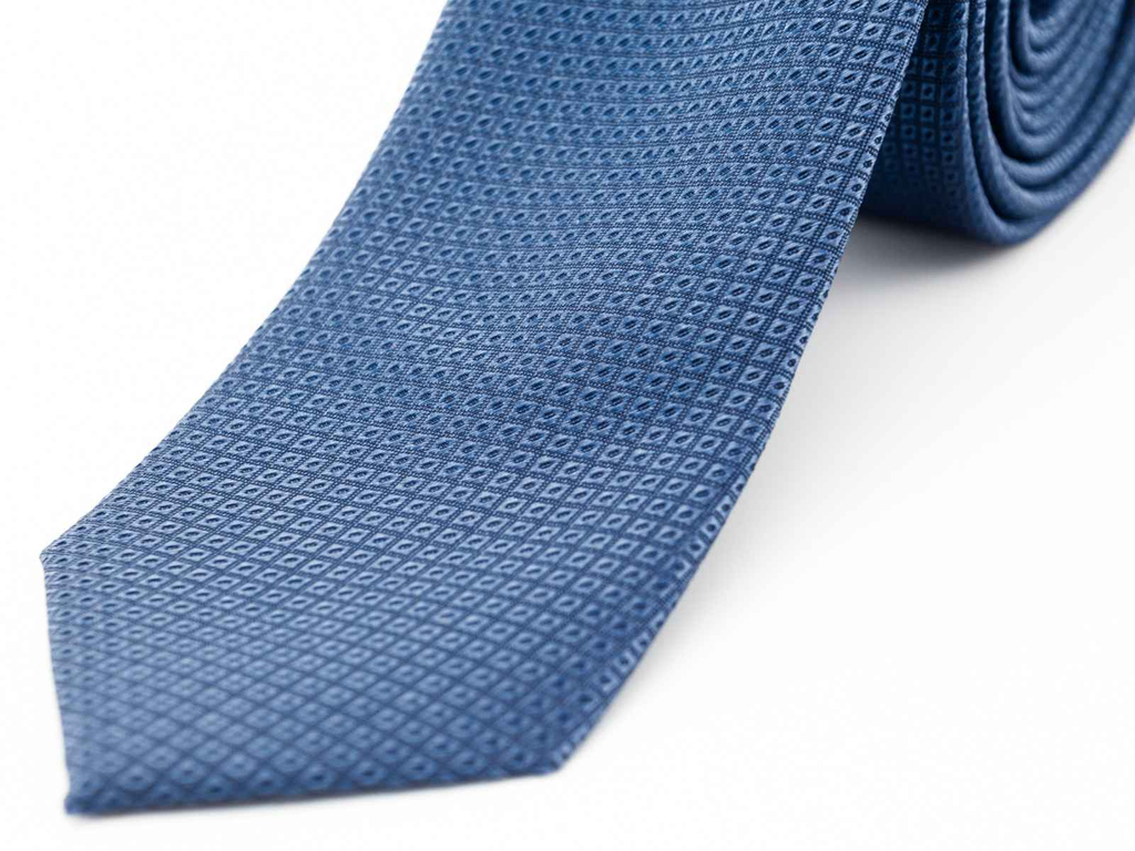 Slim Nyakkendő - aprómintás business kék