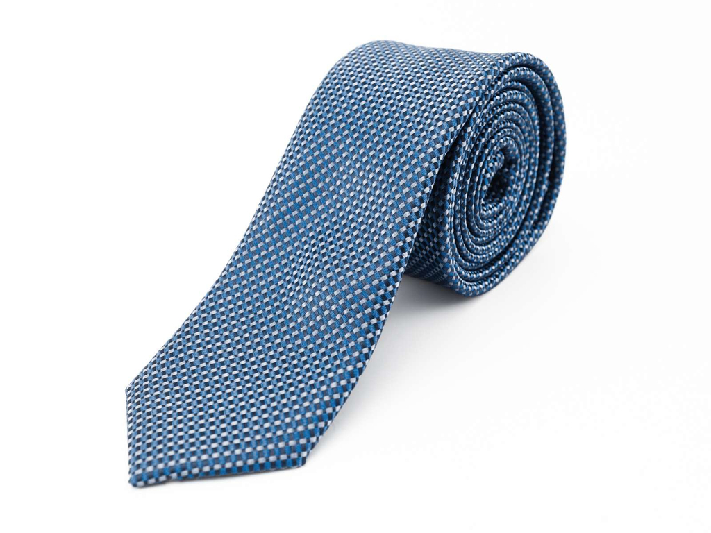 Slim Nyakkendő - aprómintás kék