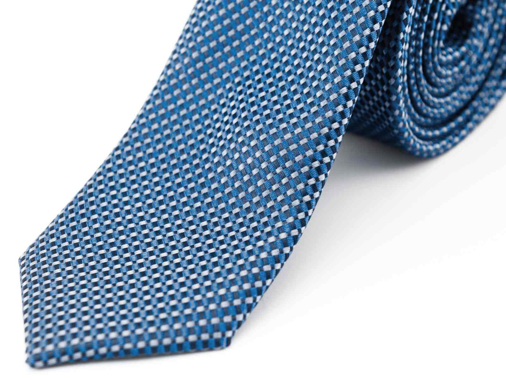 Slim Nyakkendő - aprómintás kék