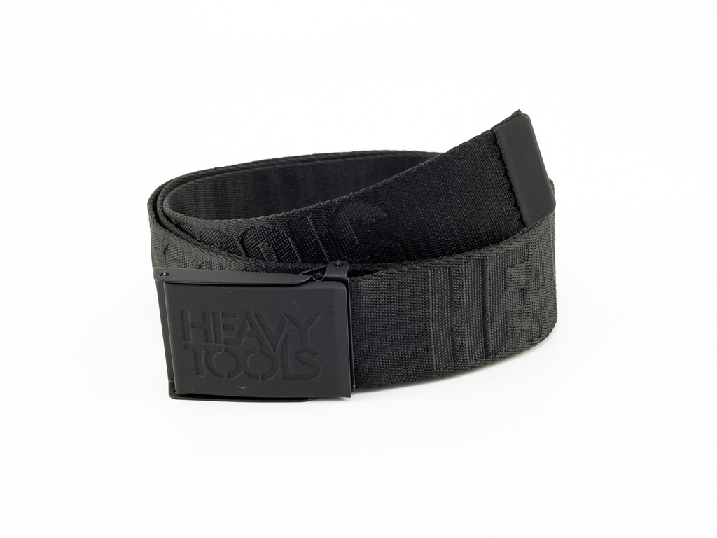Heavy Tools feliratos textil öv - fekete | LARGO23