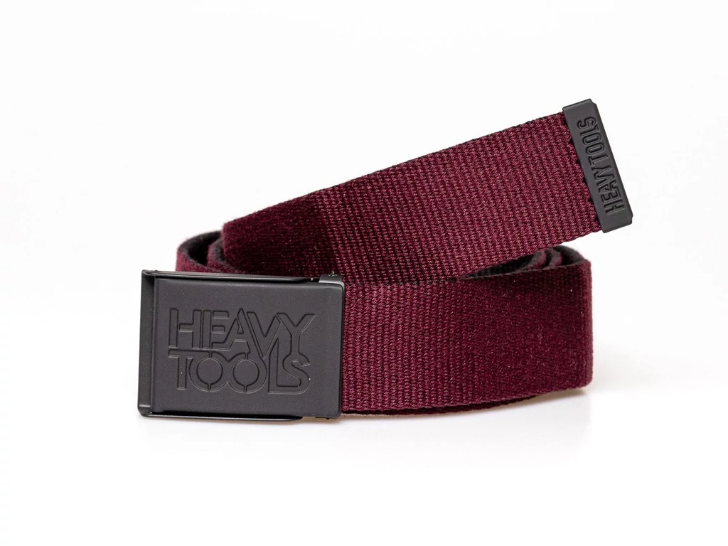 Heavy Tools vászon öv - burgundy | LIVASW23