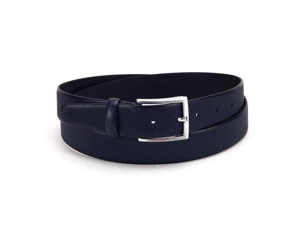 Divatos férfi bőr öv - navy kék | 392