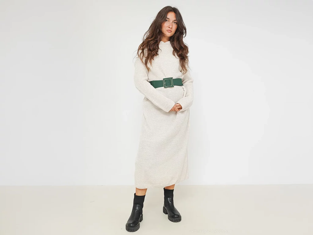 Divatos női gumis öv - méregzöld