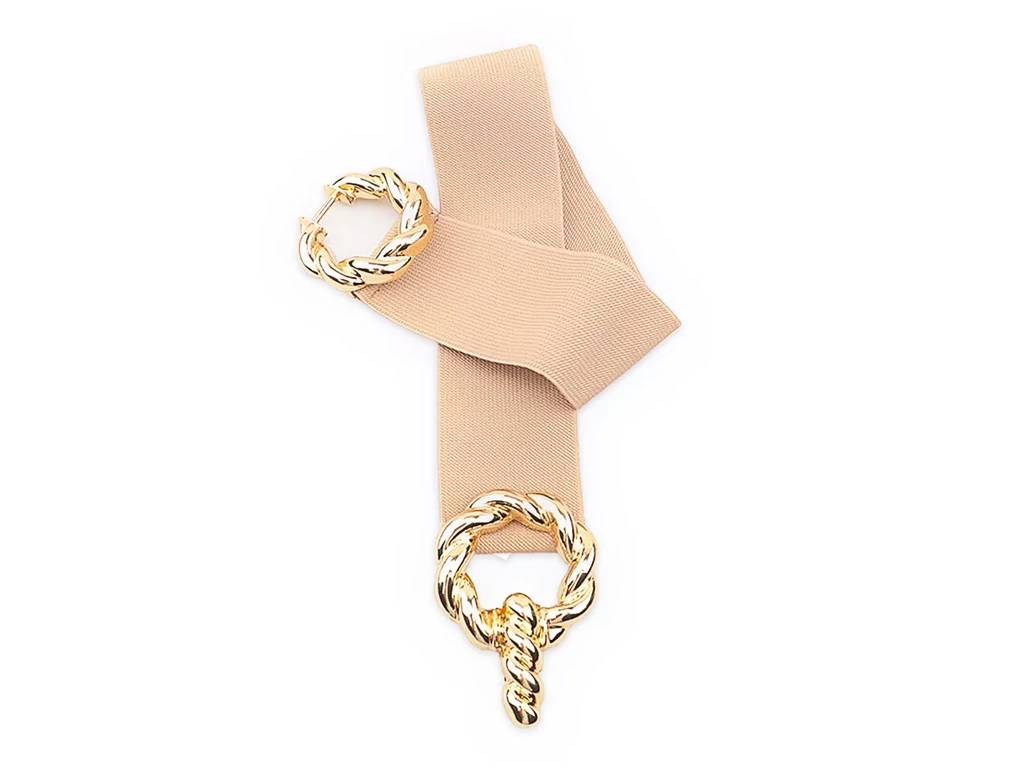 Divatos női öv - bézs