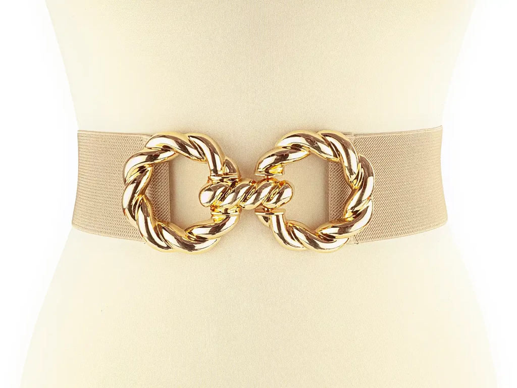 Divatos női öv - bézs