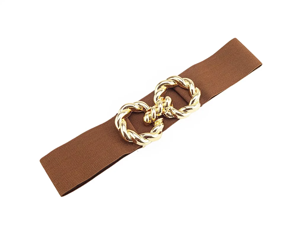Divatos női öv - kávébarna