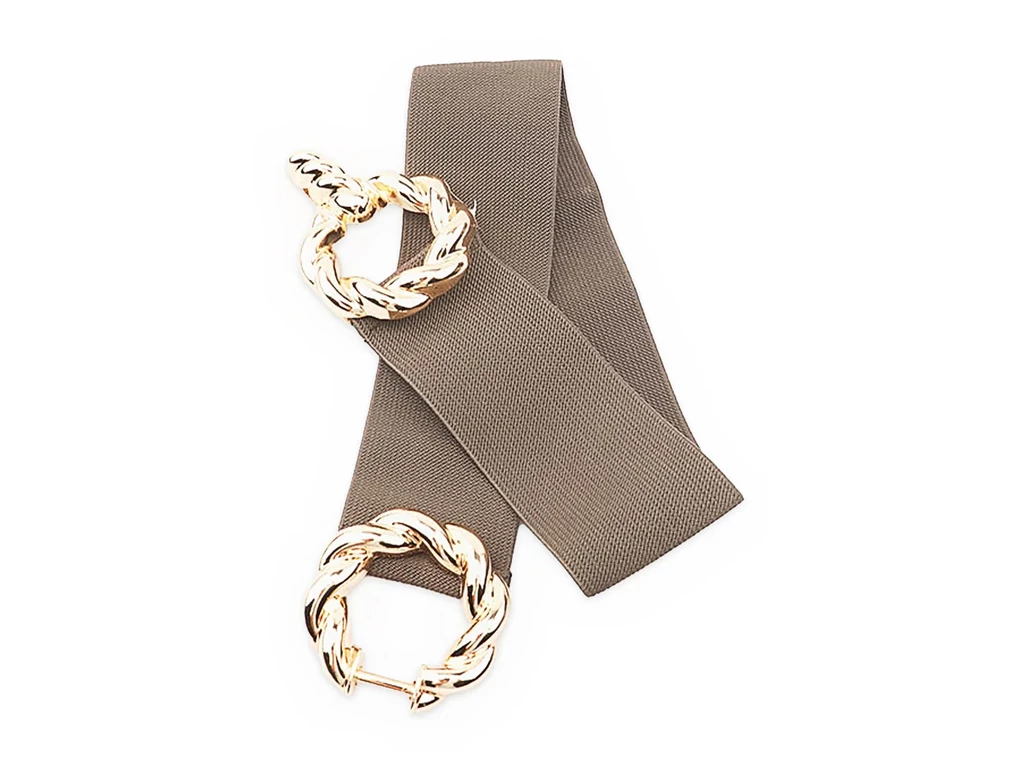 Divatos női öv - kekizöld