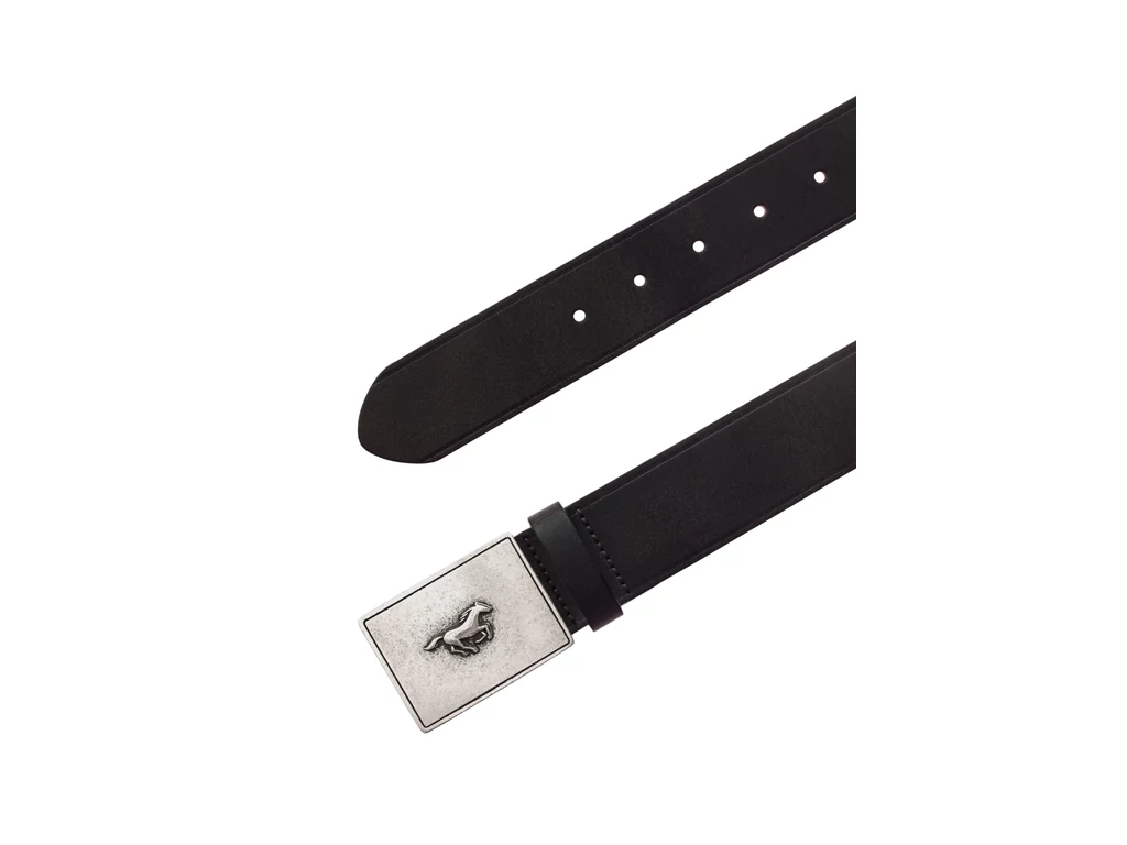 Mustang bőr öv farmerhez - sötétbarna