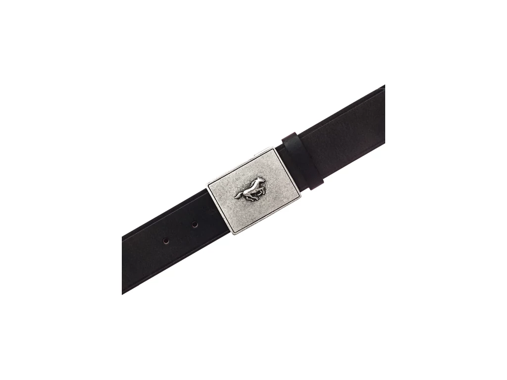 Mustang bőr öv farmerhez - sötétbarna