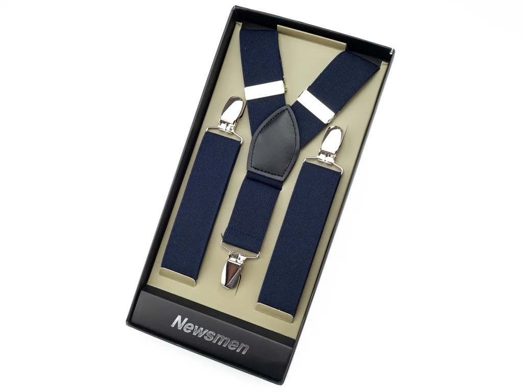 Nadrágtartó díszdobozban - sötétkék