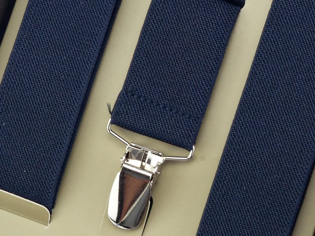 Nadrágtartó díszdobozban - sötétkék