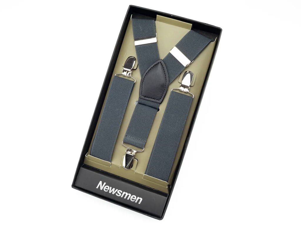 Nadrágtartó díszdobozban - szürke