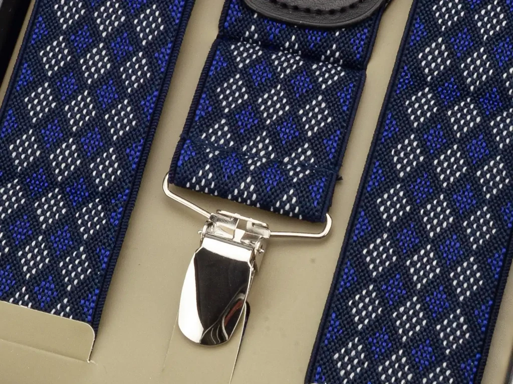 Hózentróger férfiaknak - mintás kék