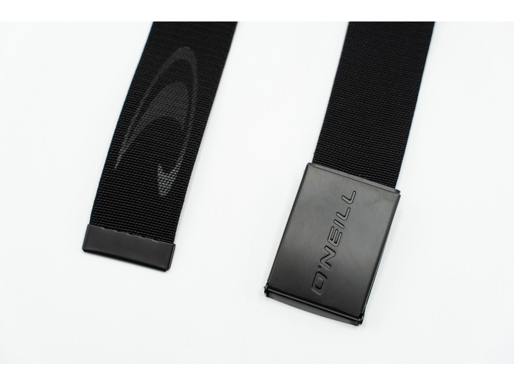 O'Neill Logo Belt - gumis textil öv - fekete