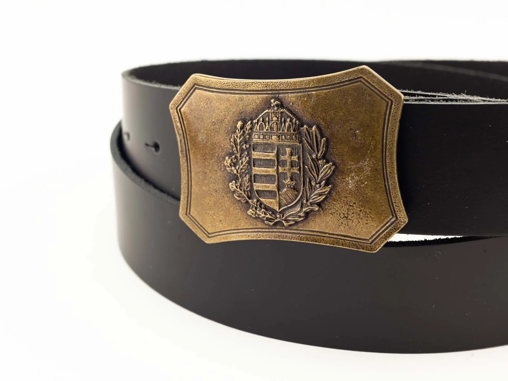 Magyar bőr öv - fekete | TCS01