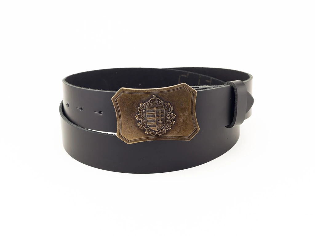 Magyar bőr öv - fekete | TCS01