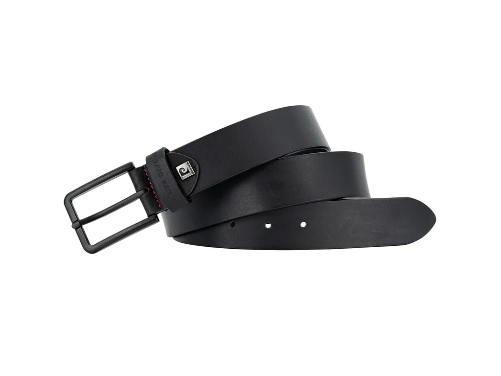 Pierre Cardin marhabőr öv - fekete