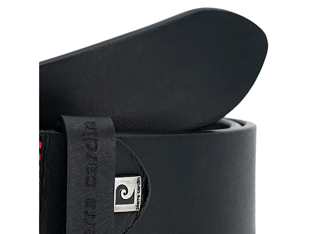 Pierre Cardin marhabőr öv - fekete