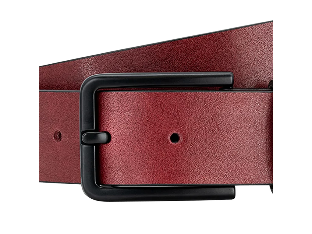 Pierre Cardin marhabőr öv - burgundy piros