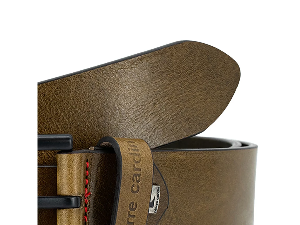 Pierre Cardin marhabőr öv - olive