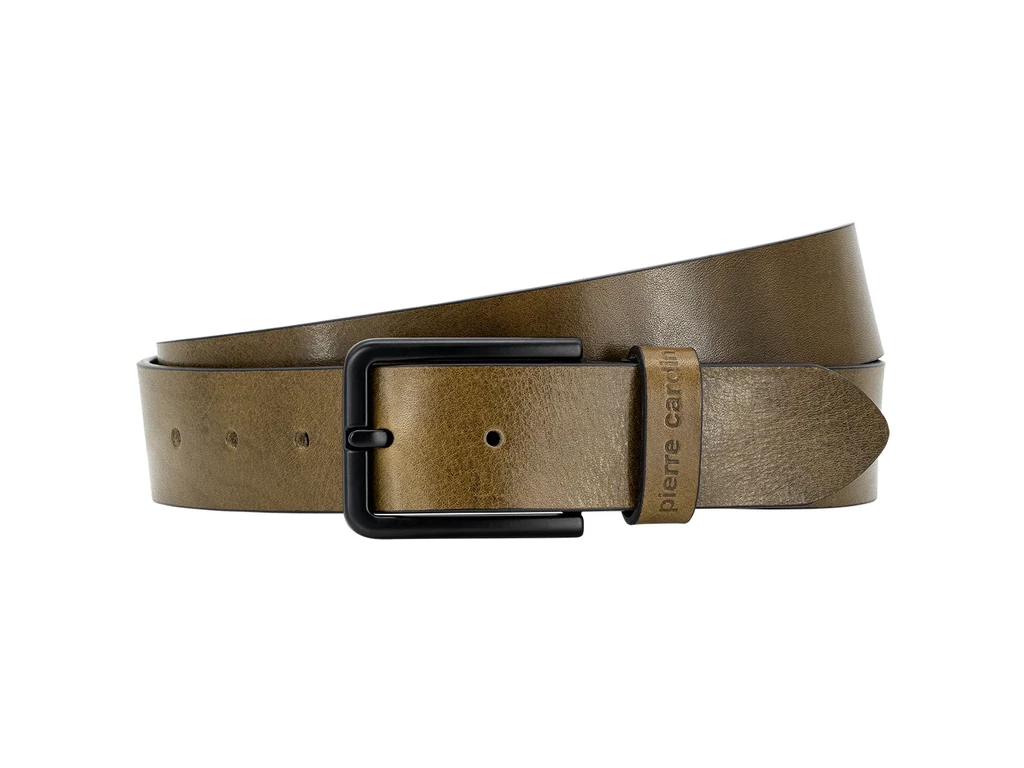 Pierre Cardin marhabőr öv - olive
