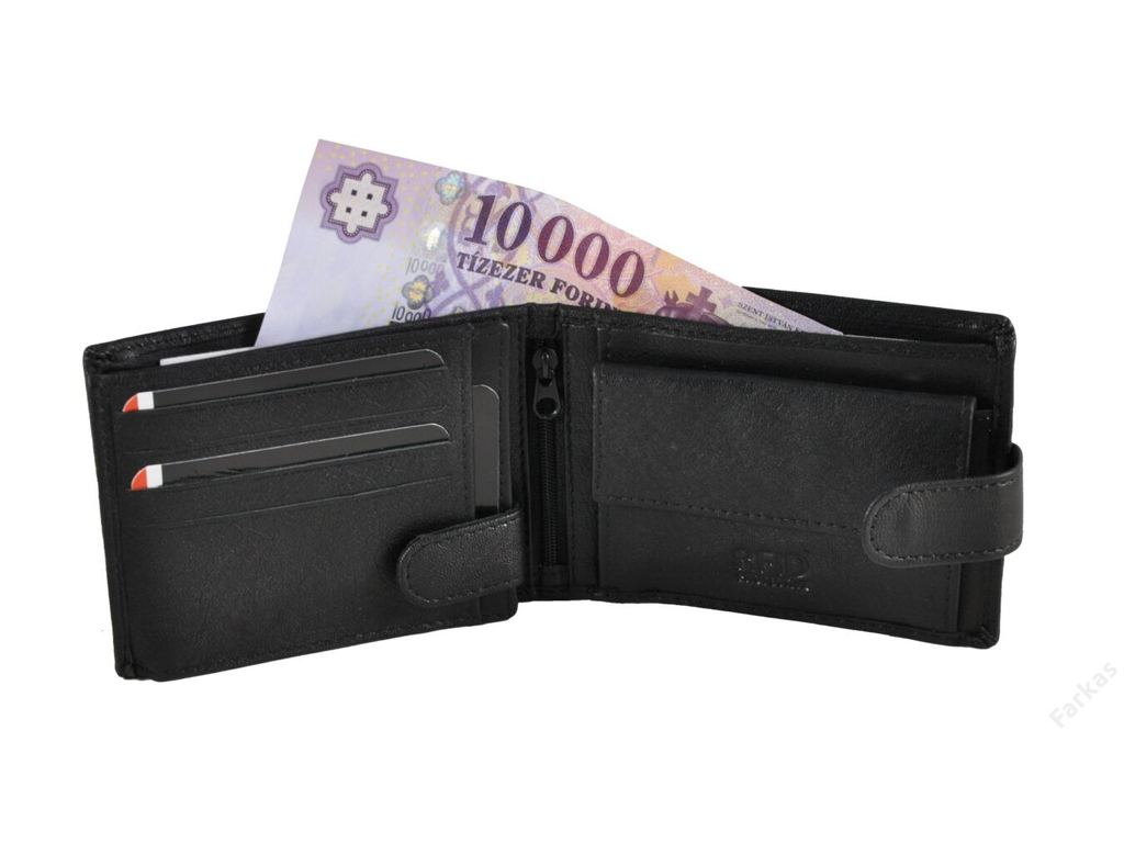 Ramsey L férfi pénztárca RFID- fekete | 23411