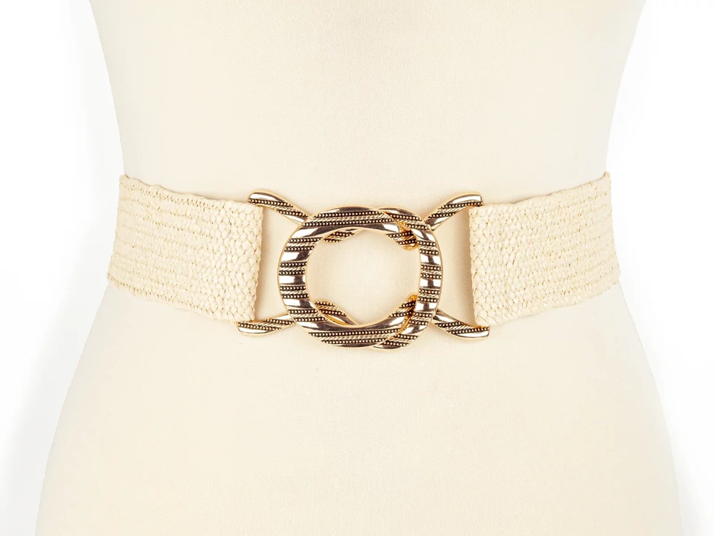 Női gumis öv - ekrü