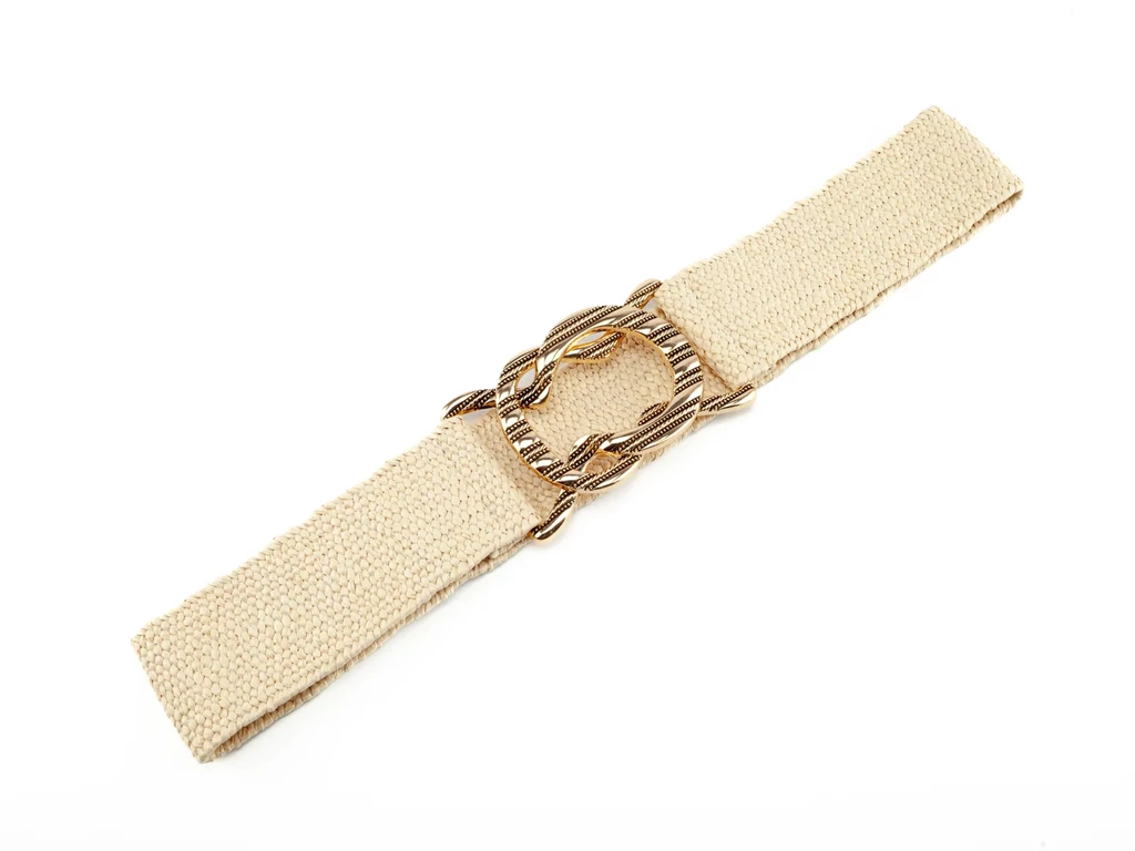 Női gumis öv - ekrü
