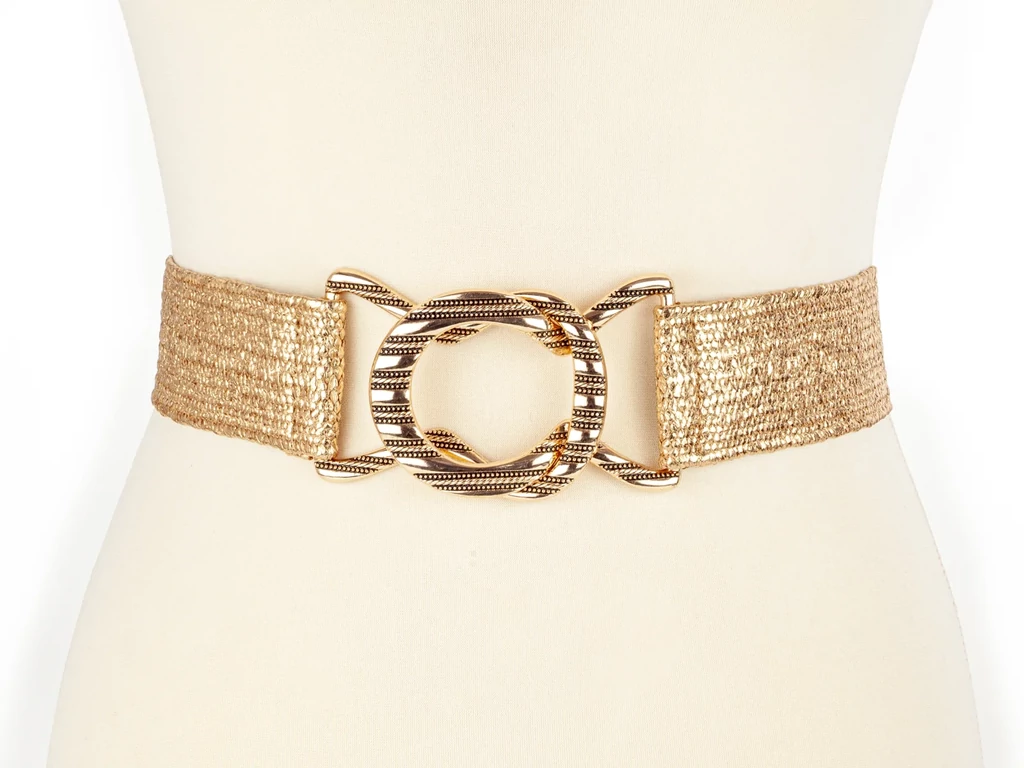 Női gumis öv - arany