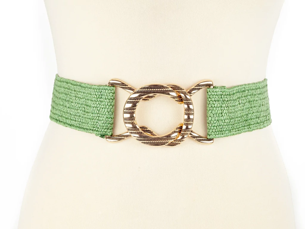Női gumis öv - zöld