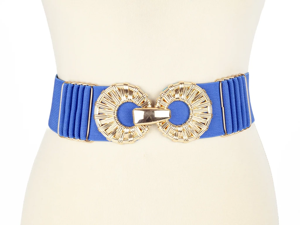 Széles gumis öv - kék