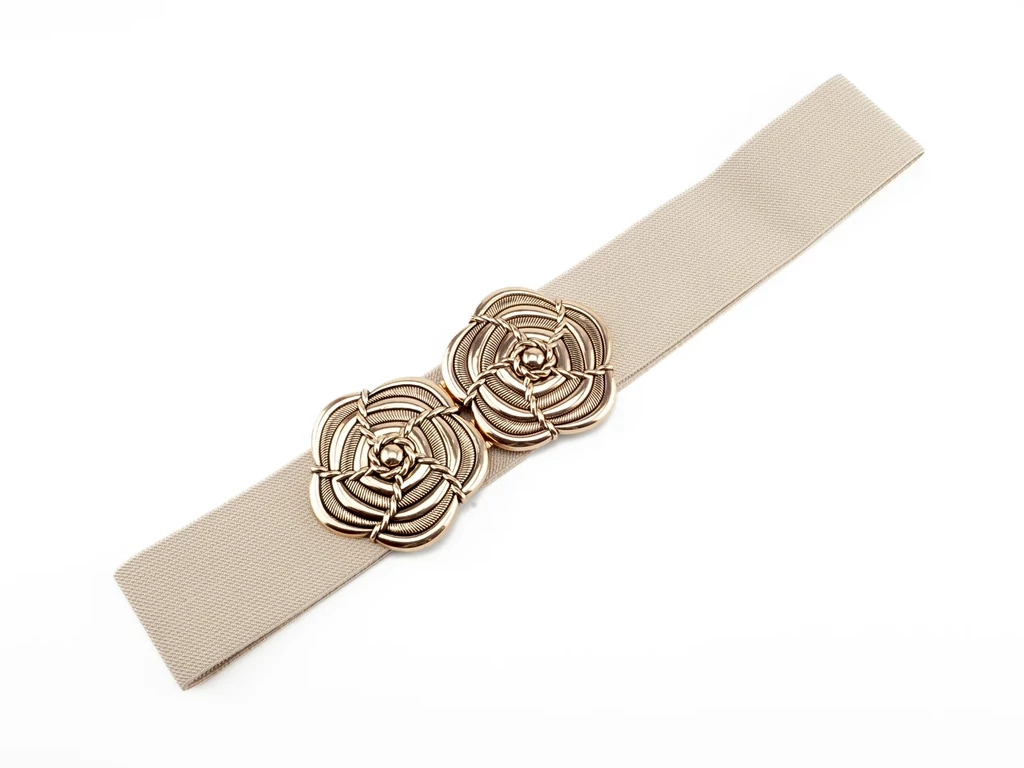 Női gumis öv - beige