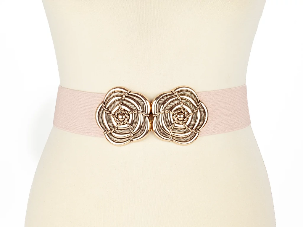 Női gumis öv - púder
