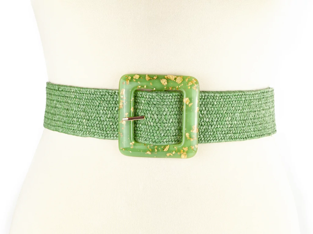 Széles gumis öv - zöld