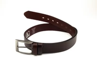 Kép 3/3 - Marhabőr nadrágöv - sötétbarna