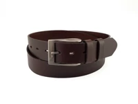 Kép 1/3 - Marhabőr nadrágöv - sötétbarna